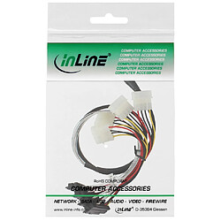 Câble SAS InLine® Mini SAS SFF-8087 à 4x SAS SFF-8482 + Alimentation 0,75 m