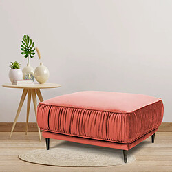 MAISON AUBERTIN Pouf L Fiorenzo Velours Rose