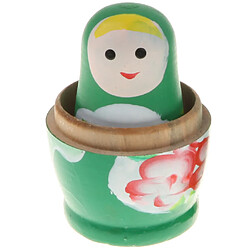 5pcs russe poupée gigogne babushka matryoshka poupées peintes à la main vert pas cher