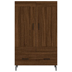 Acheter vidaXL Buffet haut chêne marron 69,5x31x115 cm bois d'ingénierie