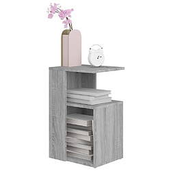 Maison Chic Table d'appoint | Table Basse Sonoma gris 36x30x56 cm Bois d'ingénierie -GKD92555 pas cher