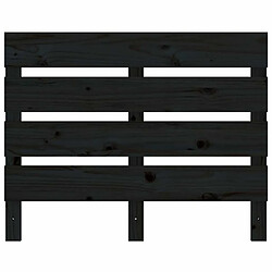 Avis Maison Chic Tête de lit scandinave pour lit adulte,Meuble de chambre Noir 100x3x80 cm Bois massif de pin -MN98260