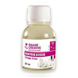 Graines Creatives Parfum pour bougie - Senteur Linge frais - 27 ml