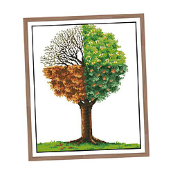 Charm Tree Pattern Kit Au Point De Croix Préimpression Kit Au Point De Croix 11 Ct