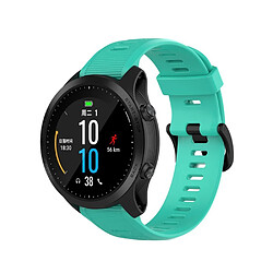 Bracelet en silicone cyan pour votre Garmin Forerunner 945/Fenix 5 Plus/Approach S60