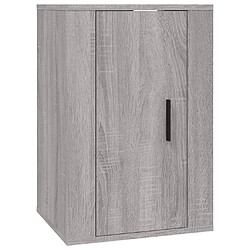 Maison Chic Ensemble de meubles TV 4 pcs pour salon - Sonoma gris Bois d'ingénierie -MN34603 pas cher