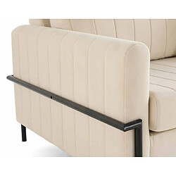 Lisa Design Ercolano - canapé 3 places convertible - couchage quotidien - matelas 11 cm - en velours pas cher