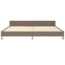 Acheter vidaXL Cadre de lit sans matelas taupe 200x200 cm tissu