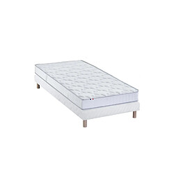 Idliterie Ensemble Matelas Mousse à Mémoire de forme et mousse HR ZENITH + Sommier - Made in France