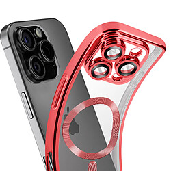 Acheter Avizar Coque MagSafe pour iPhone 16 Pro Silicone Contour Chromé Rouge