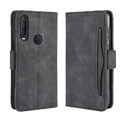 Etui en PU spécial avec plusieurs porte-cartes noir pour votre Alcatel 1S/1V/3L (2020)