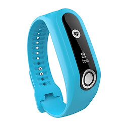 Wewoo Bracelet pour montre connectée Dragonne Sport en silicone TomTom Touch Bleu