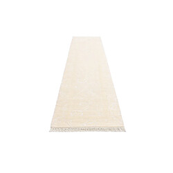 Avis Vidal Tapis de couloir en laine 394x89 beige Darya