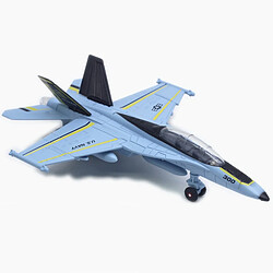 Diecast Pull Back LED Light & Sound USA F / A-18 Strike Fighter Sky Blue pas cher