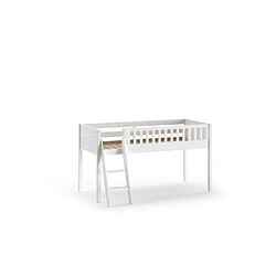 Acheter VIPACK Lit Scott Bureau 2 Commodes Blanc