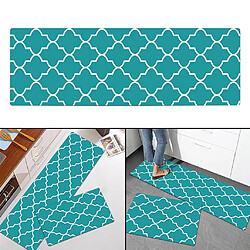 Avis Tapis De Passage De Chambre à Coucher De Cuisine à Carreaux Antidérapant Tapis Anti-fatigue Vert 150x45cm