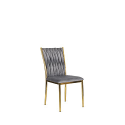 Vivaldi Chaise DAN Gris Velours