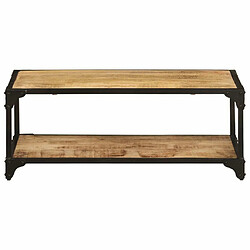 Maison Chic Table basse,Table Console Table d'appoint, Table pour salon 90x45x35 cm Bois de manguier massif brut -MN52960