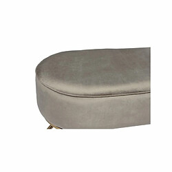 Acheter Paris Prix Banc Design en Velours Athea 105cm Taupe & Or