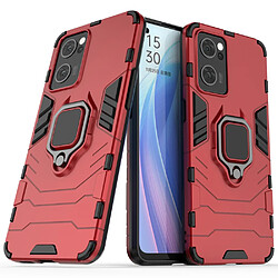 Coque en TPU anti-chocs avec béquille, rouge pour votre Oppo Reno7 5G