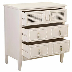 Acheter Commode Alexandra House Living Gris Rose Rotin Bois d'épicéa Bois MDF 36 x 70 x 65 cm