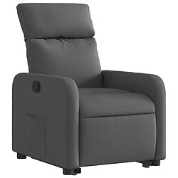 Avis Maison Chic Fauteuil Relax pour salon, Fauteuil inclinable Gris foncé Tissu -GKD14260