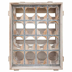 Range Bouteilles Alexandra House Living Naturel Bois d'épicéa 55 x 32 x 41 cm 16 bouteilles Caisse