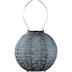 Lumiz Lanterne solaire Round 20 cm Folia - Gris bleu.