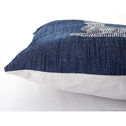 Avis Decoshop26 Coussin bleu avec motif cerf effet brillant 45x45 cm déhoussable DEC04074