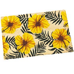 Paillasson Alexandra House Living Jaune 40 x 2 x 60 cm Fleurs