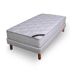 Mes Ensemble matelas ressorts biconiques- confort ferme 80x190cm + sommier