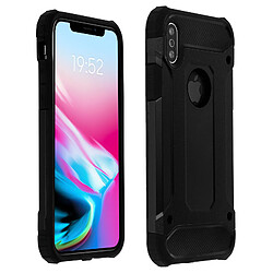 Avizar Coque iPhone X / XS Protection Antichoc Bi-Matières Antichutes (1,80m) - Noir