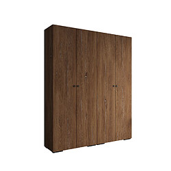 Abiks Meble Armoire Inova 2 À Portes Battantes 236,7/200/47 4 Portes (marron/nero)