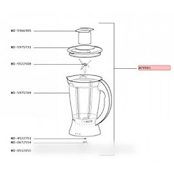 Bol complet de blender moulinex