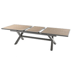 Table Axiome extensible 10p effet bois honey et praline Hespéride - Naturel pas cher