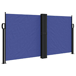 Maison Chic Auvent latéral rétractable | Store latéral | Brise-vue latéral bleu 120x600 cm -GKD41239