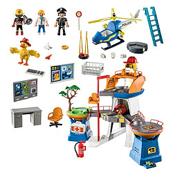 Playmobil® Playmobil 70910 Figurine Canard Intrépide Duck on Call et ses Amis dans le Quartier Général Multicolore