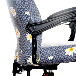 Avis Housse de chaise de bureau pour ordinateur de bureau extensible à motif floral 1