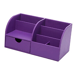 décor de bureau boîte de rangement papeterie organisateur stylo porte-crayon violet pas cher