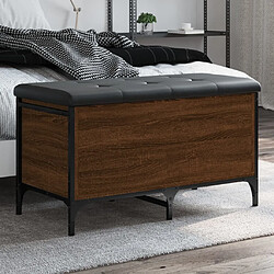 Maison Chic Banc de rangement | Meuble de rangement d'Entrée | Coffres d'Intérieur chêne marron 82x42x45 cm Bois d'ingénierie -MN44515