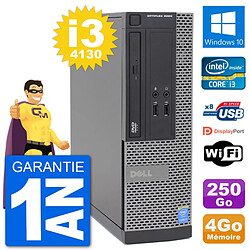 PC Dell Optiplex 3020 SFF i3-4130 RAM 4Go Disque Dur 250Go Windows 10 Wifi - Occasion