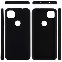 Coque en silicone liquide souple noir pour votre Google Pixel 4a