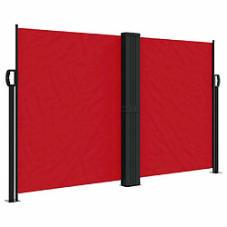 Maison Chic Auvent latéral rétractable de balcon | Store extérieur | Auvent solaire Rouge 140x1200 cm -GKD54443