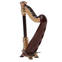 Harpe miniature de maison de poupée