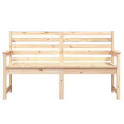 Helloshop26 Banc de jardin meuble de patio d'extérieur terrasse 159,5 x 48 x 91,5 cm bois massif de pin 02_0011262