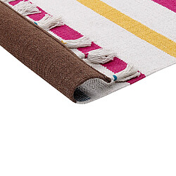 Acheter Beliani Tapis en coton multicolore 80 x 150 cm HISARLI