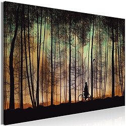 Decoshop26 Tableau toile de décoration murale impression premium en 1 partie sur châssis en bois motif Marcher avant la nuit 120x80cm 11_0016192