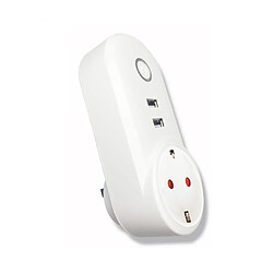 Wewoo Prise Connectée C178C 2 ports USB + 1 de courant intelligente Smart de l'UE, compatible avec Alexa et Google Home, AC 110V-230V, de l'UE