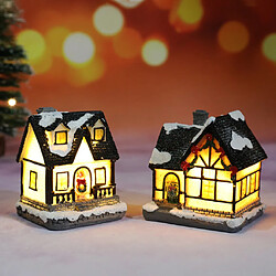 Allumez La Décoration De Noël LED Miniature House Village Style 2 pas cher