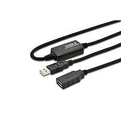 Digitus DA-73100-1 câble USB 10 m USB A Mâle Femelle Noir